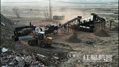 北京建筑垃圾移動(dòng)破碎站現(xiàn)場(chǎng)視頻