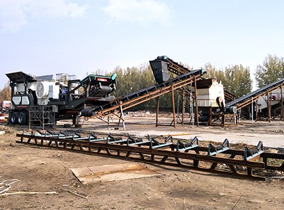 廊坊時產(chǎn)100噸移動-固定混合建筑垃圾再生處理案例