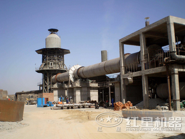 石灰回轉(zhuǎn)窯現(xiàn)場