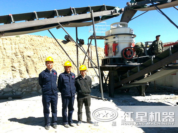 河北邯鄲某砂石廠作業(yè)現(xiàn)場