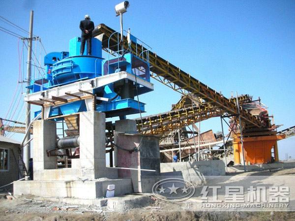 沉積巖制砂機現(xiàn)場圖片