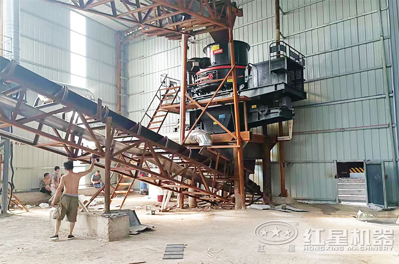 制砂機(jī)現(xiàn)場