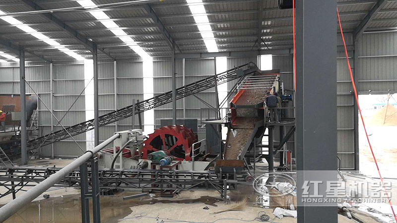 洗砂機(jī)現(xiàn)場(chǎng)實(shí)拍