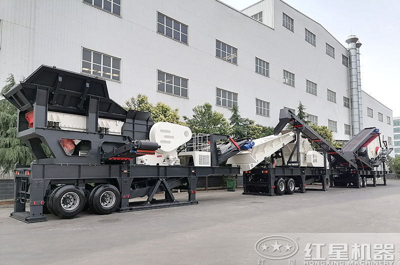 輪胎移動式破碎車-開著跑的碎石機(jī)！附現(xiàn)場視頻及報價