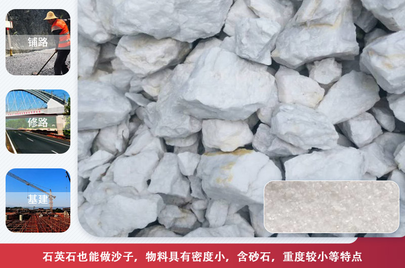 石英砂可以代替河沙嗎？石英砂打砂機設(shè)備類型