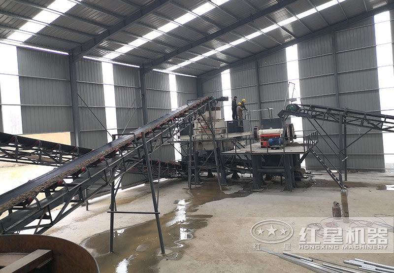 鄂破+制砂機(jī)現(xiàn)場(chǎng)實(shí)拍