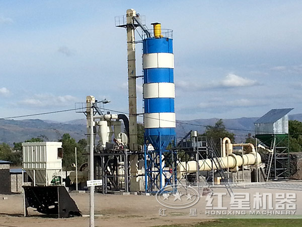 水泥生產(chǎn)作業(yè)現(xiàn)場遠景實拍