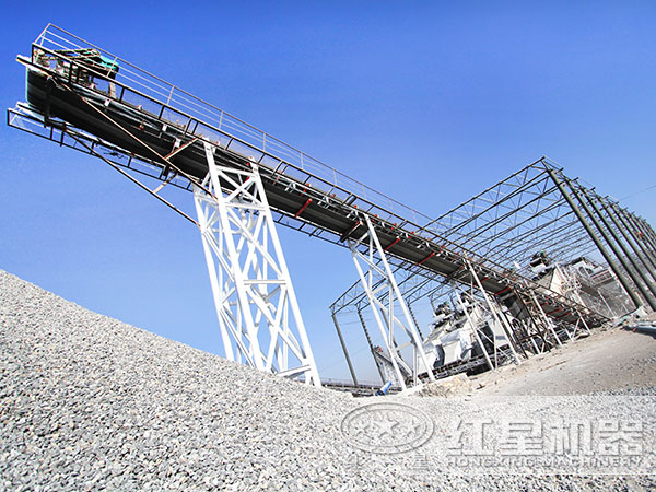 砂石骨料生產(chǎn)現(xiàn)場