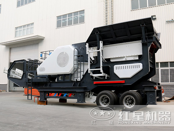 小型車載移動(dòng)破碎站廠區(qū)圖