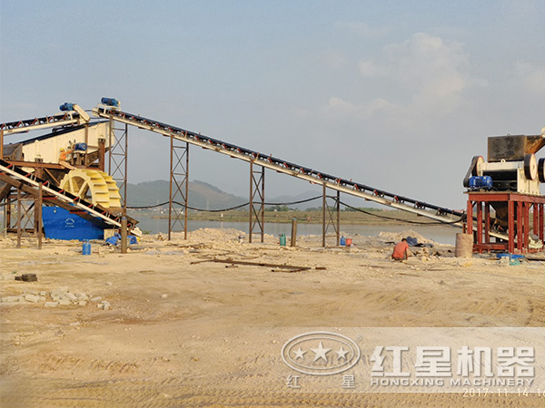 洗砂機(jī)現(xiàn)場實(shí)拍