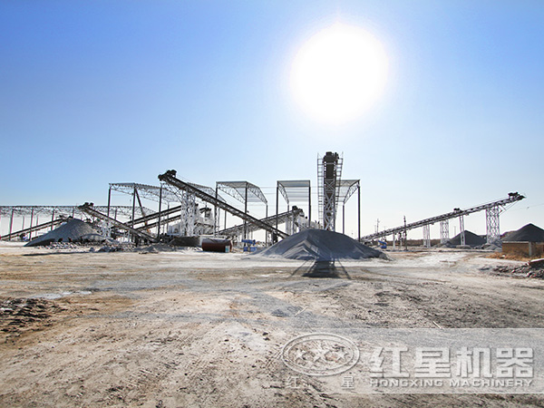 砂石骨料生產(chǎn)線現(xiàn)場實拍