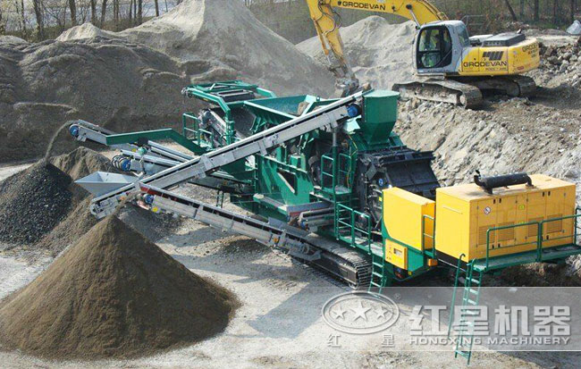 履帶式移動破碎站應(yīng)用案例