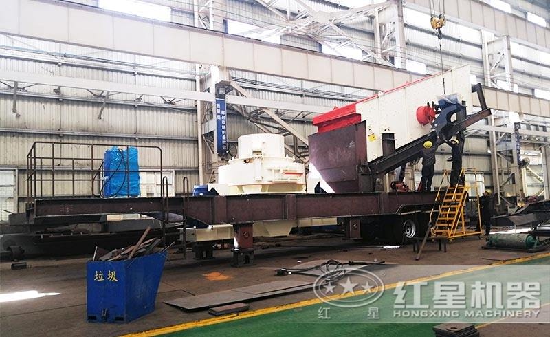 移動制砂機(jī)生產(chǎn)車間