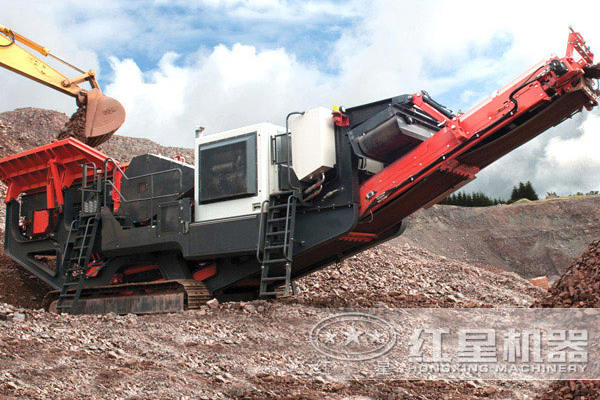 履帶磚渣移動粉碎機(jī)