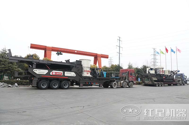 流動破石子機火爆發(fā)車