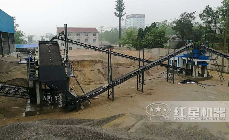 石頭制砂機現(xiàn)場實拍