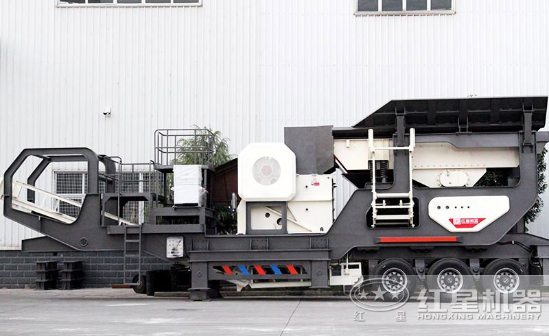 輪胎移動鄂式碎石機