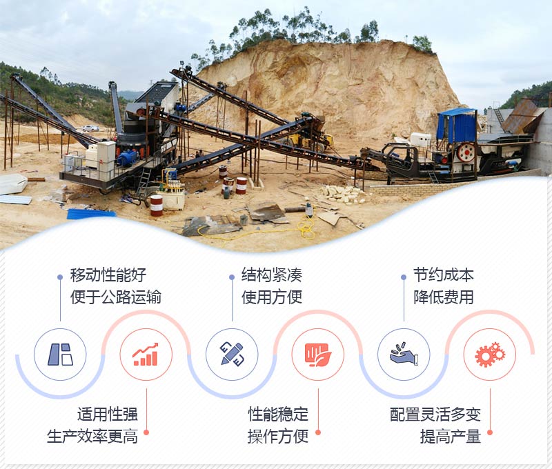 移動圓錐式破碎站性能特點