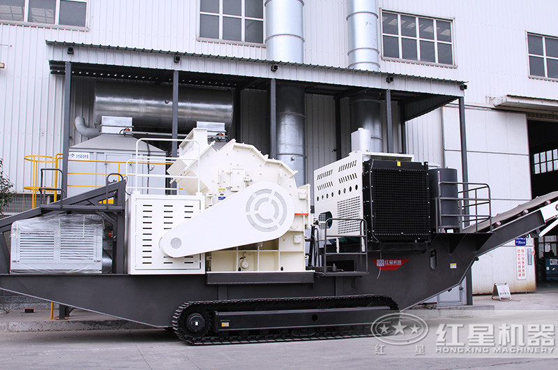 紅星廠家提供的履帶移動(dòng)制沙設(shè)備高清圖片