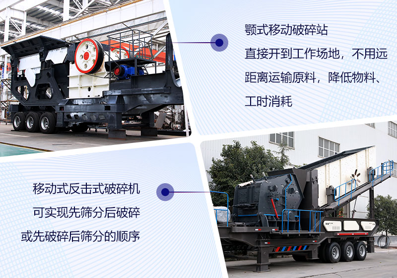 移動破碎機常用組合