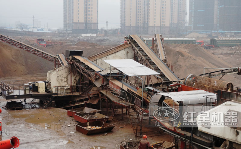 建筑廢料處理現(xiàn)場