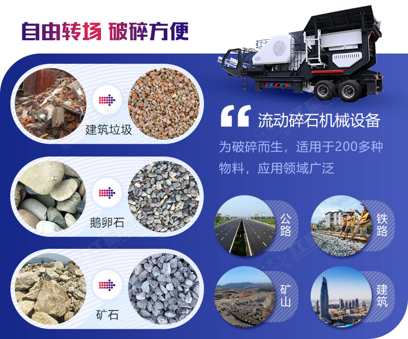 流動碎石機械設(shè)備用途