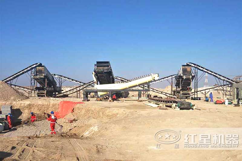 大型移動建筑垃圾加工現(xiàn)場采用移動制沙方案