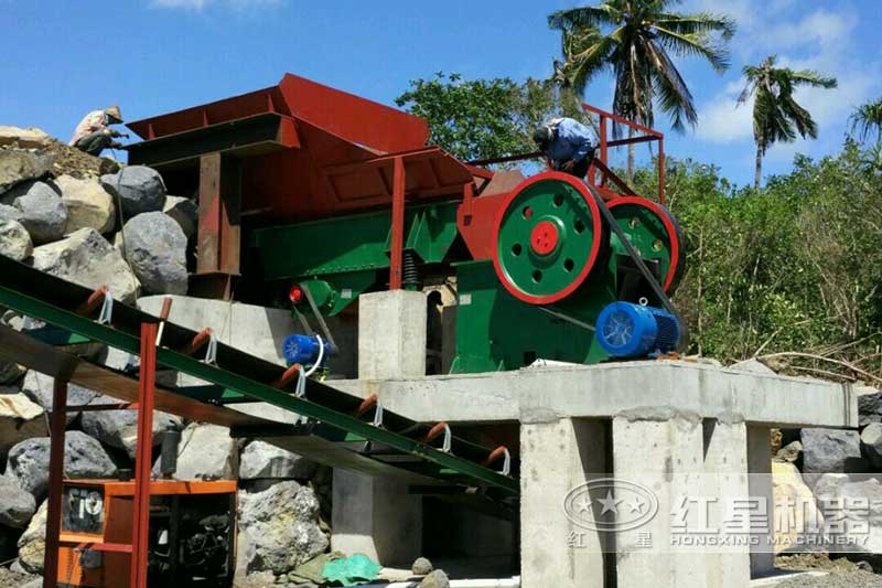 顎式破碎機(jī)粗破工段