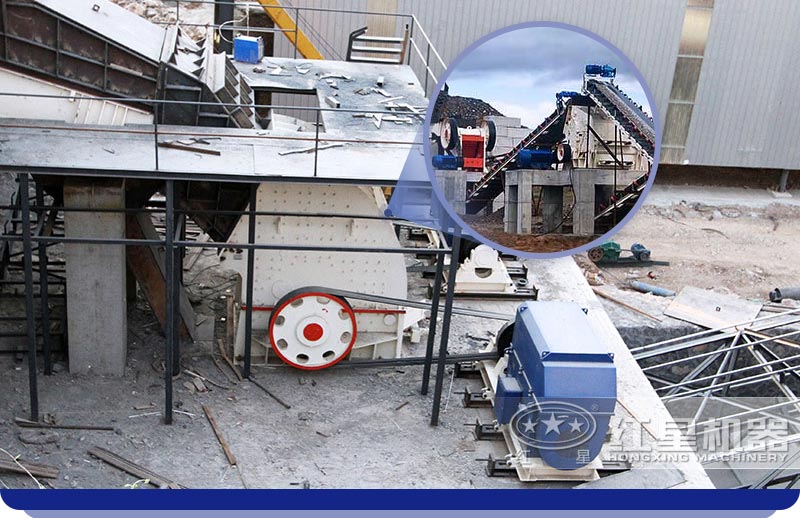 重錘破碎機(jī)現(xiàn)場只需要一臺紅星重錘破