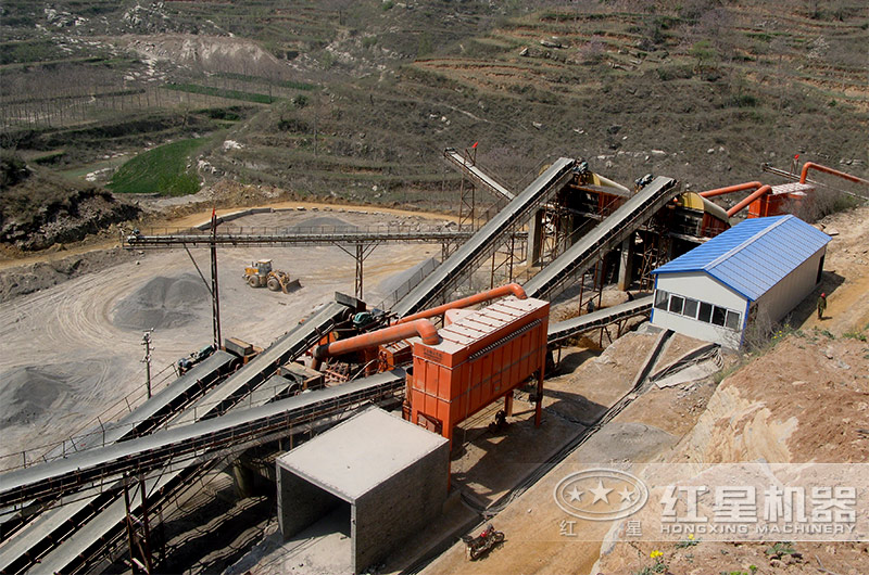 經(jīng)過環(huán)保改造后的砂石料廠