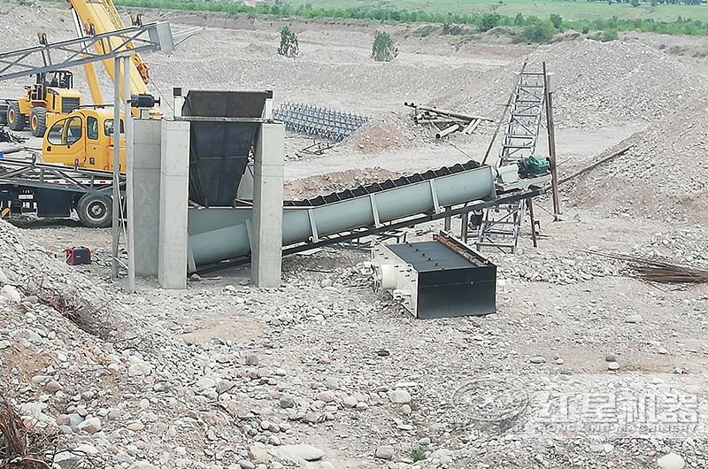 螺旋洗石機現(xiàn)場