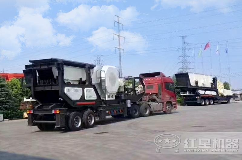 移動(dòng)式細(xì)碎制砂機(jī)設(shè)備發(fā)貨