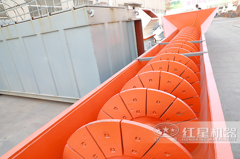 螺旋式砂石洗選機(jī)葉片特寫(xiě)