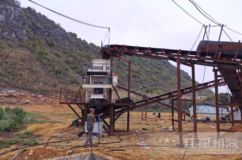 小型制砂機(jī)生產(chǎn)視頻，加工鵝卵石（河卵石）快又好