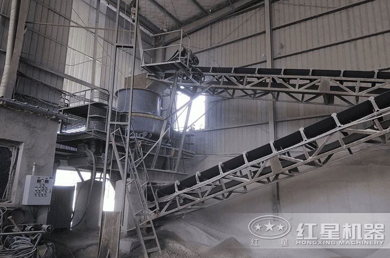 制砂生產(chǎn)現(xiàn)場(chǎng)