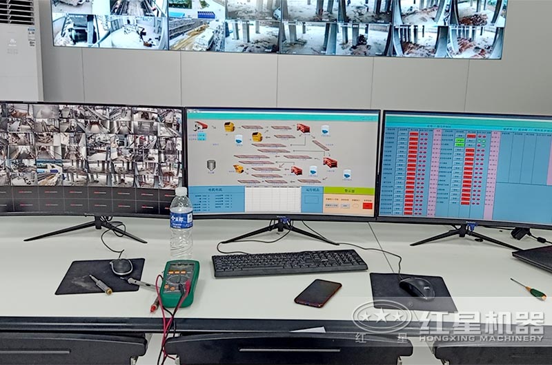 現(xiàn)場監(jiān)控室實時監(jiān)控各個環(huán)節(jié)作業(yè)狀態(tài)