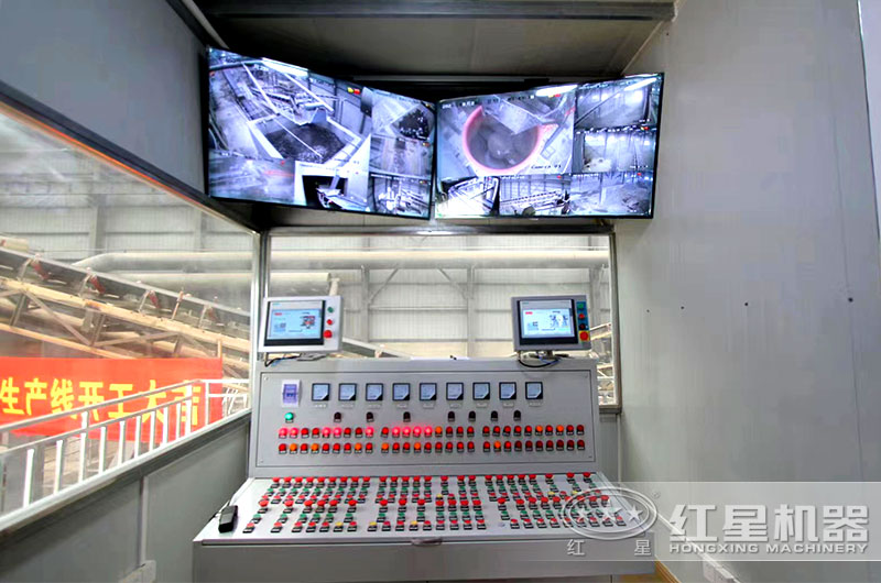 集中控制室，隨時檢測機制砂生產(chǎn)情況